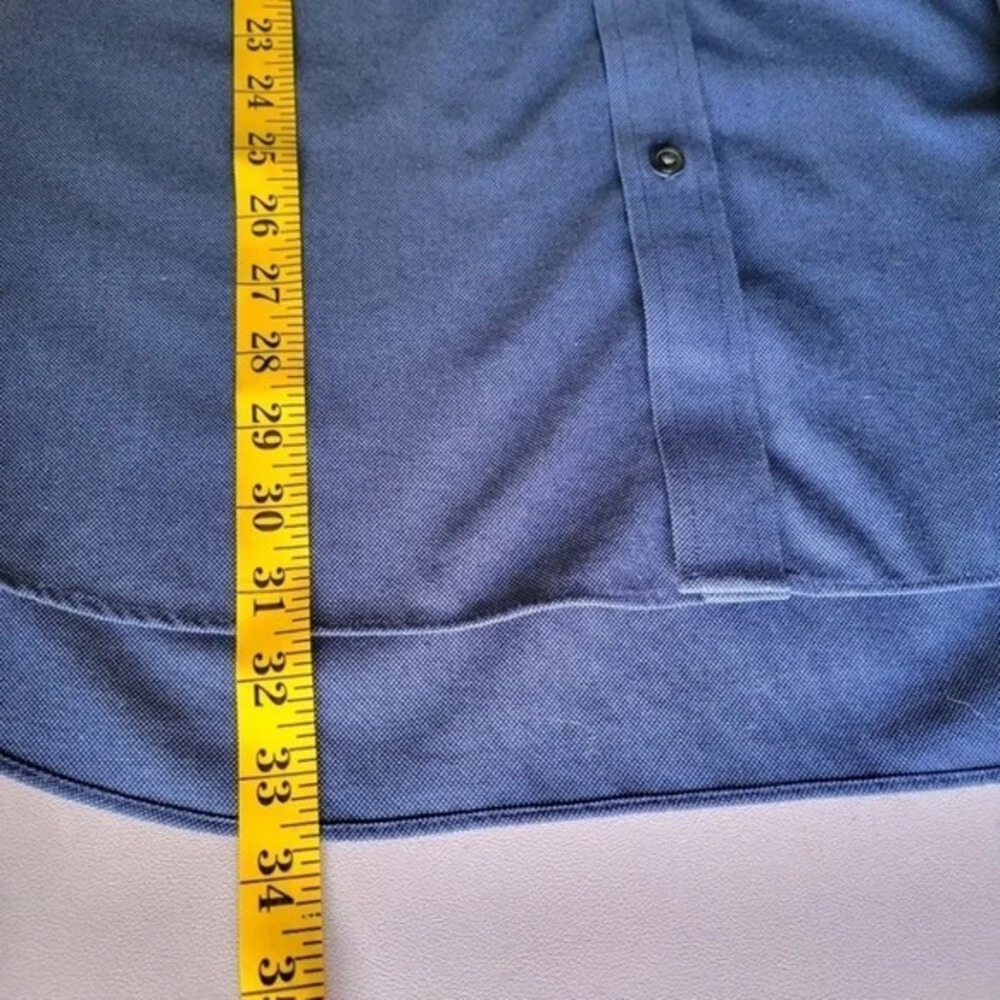 Charles Tyirwhitt Dark Blue Non Iron Classic Fit Men's Shirt Size XL Business - Picture 8 of 10